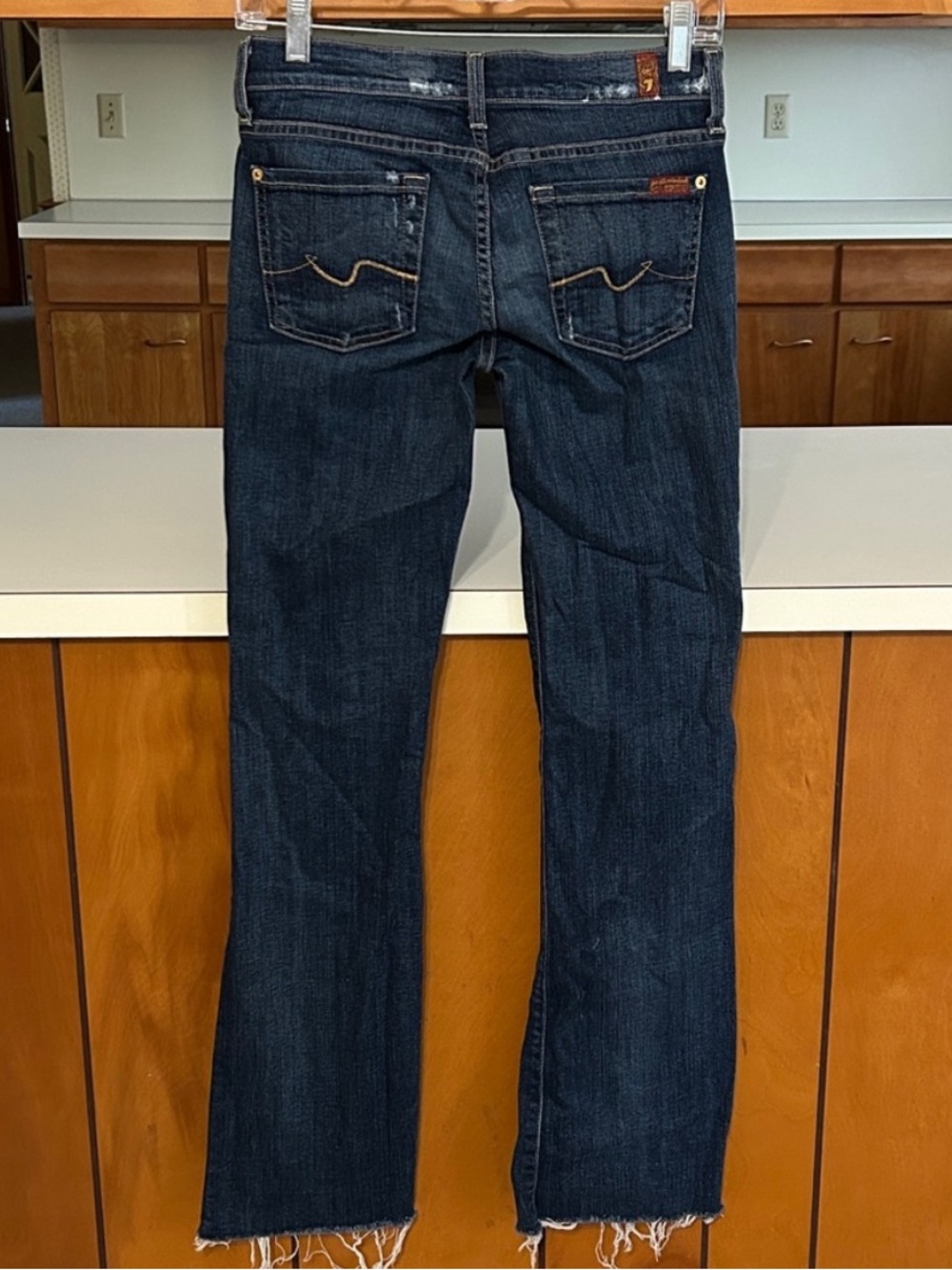 7FAM Low Rise Bootcut Jeans 26 Blue Denim Y2K 28x31 USA
S - Picture 4 of 17
